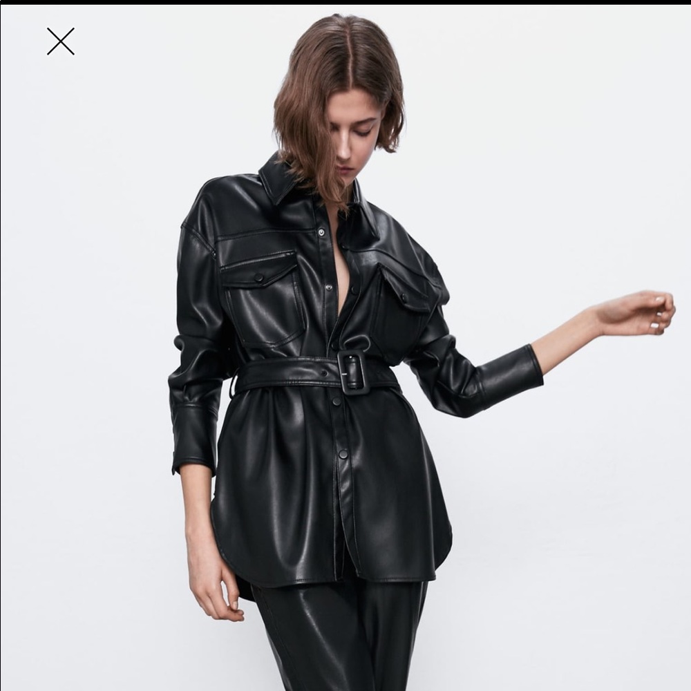 Zara Faux Leather Jacket NWOT - New without tags